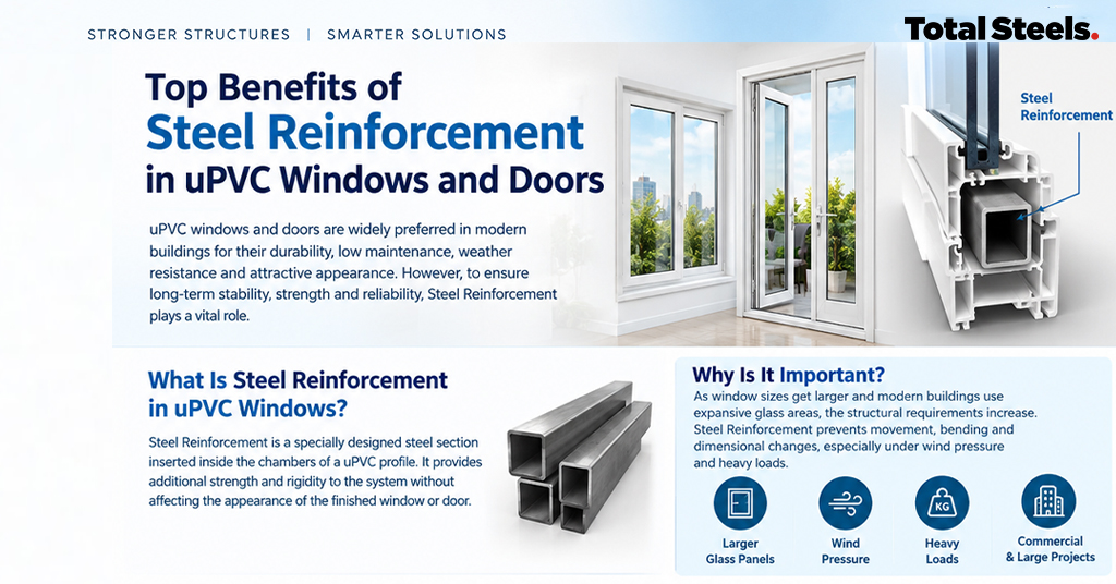 Top Benefits of Steel Reinforcement in uPVC Windows and Doors